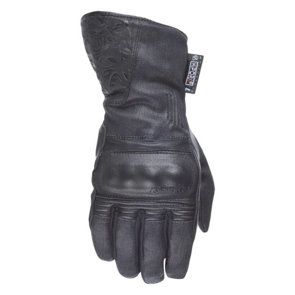 Highway 21 Women's Black Rose Winter Gloves