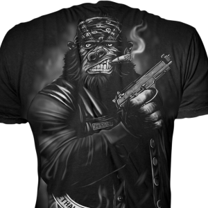 Lethal Threat Pistol Packing Gorilla T-Shirt