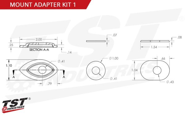 TST POD Turn Signal Fairing Mounting Kits