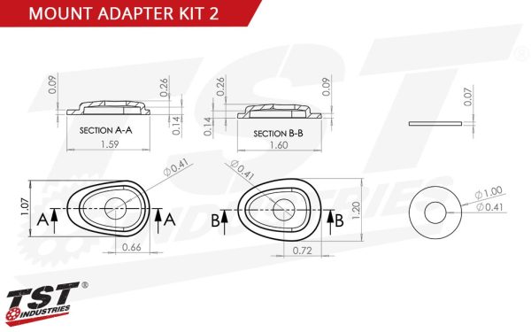 TST POD Turn Signal Fairing Mounting Kits