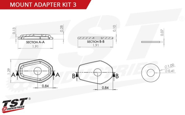 TST POD Turn Signal Fairing Mounting Kits